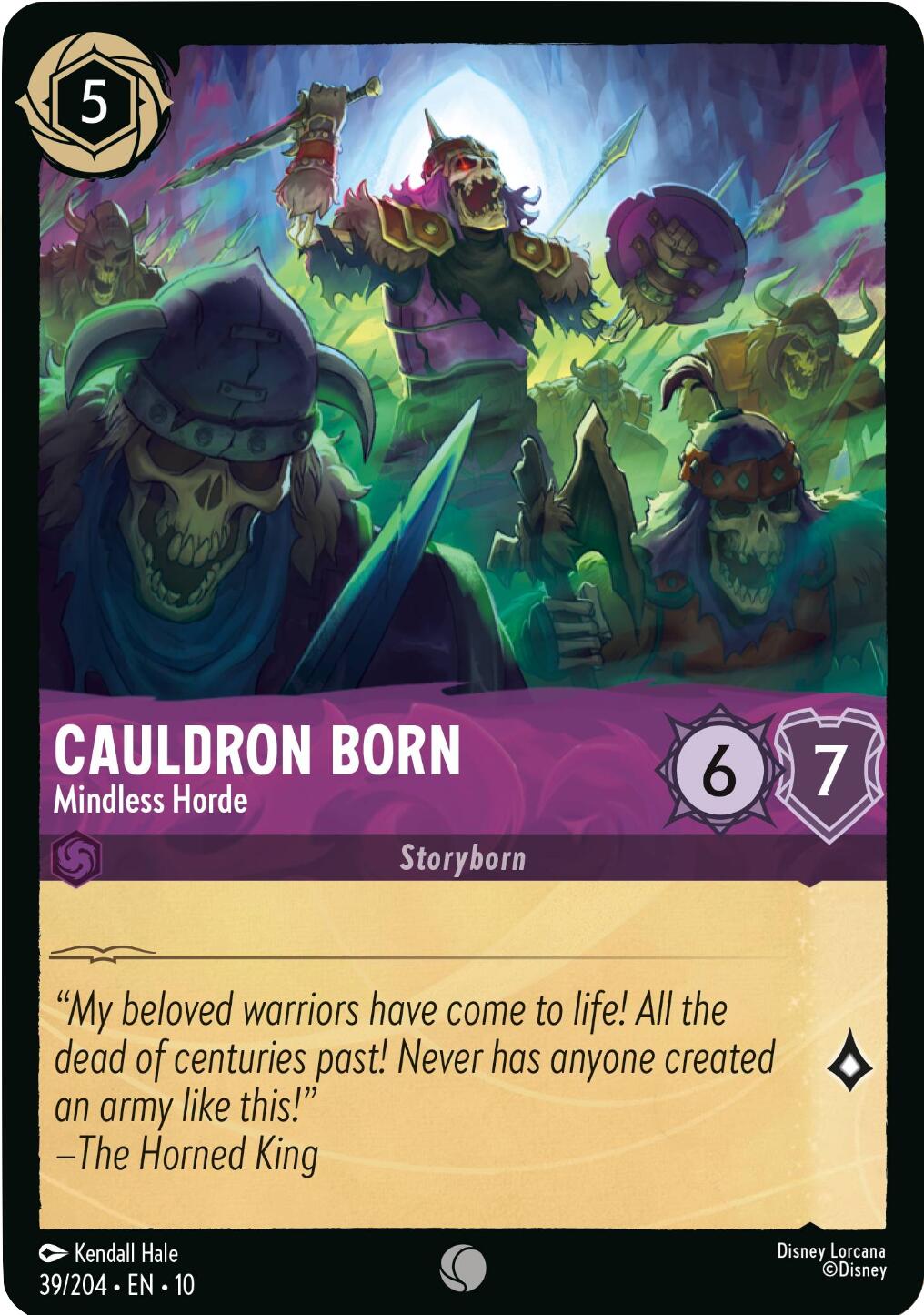 Cauldron Born - Mindless Horde (39/204) [Whispers in the Well] | Eastridge Sports Cards & Games