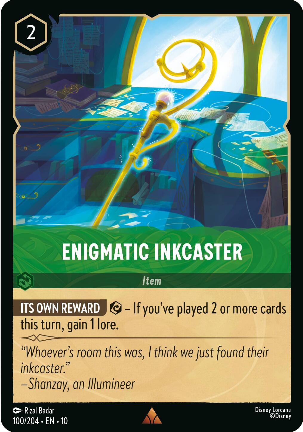 Enigmatic Inkcaster (100/204) [Whispers in the Well] | Eastridge Sports Cards & Games