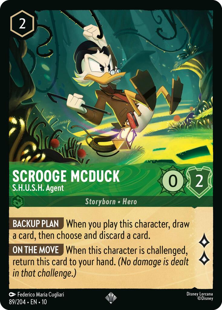 Scrooge McDuck - S.H.U.S.H. Agent (89/204) [Whispers in the Well] | Eastridge Sports Cards & Games