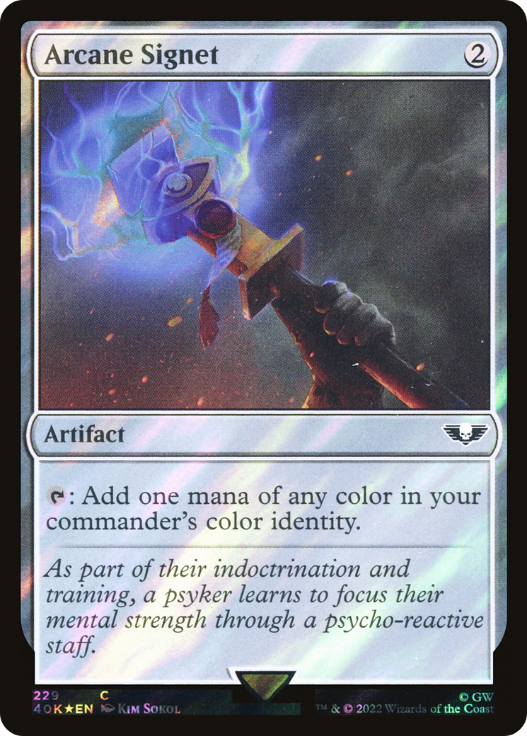Arcane Signet (229) (Surge Foil) [Universes Beyond: Warhammer 40,000]