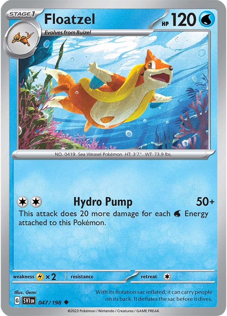 Floatzel (047/198) [Scarlet & Violet: Base Set] | Eastridge Sports Cards & Games