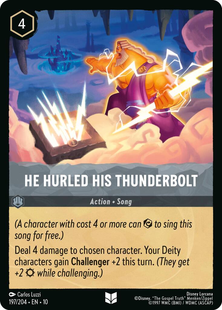 He Hurled His Thunderbolt (197/204) [Whispers in the Well] | Eastridge Sports Cards & Games