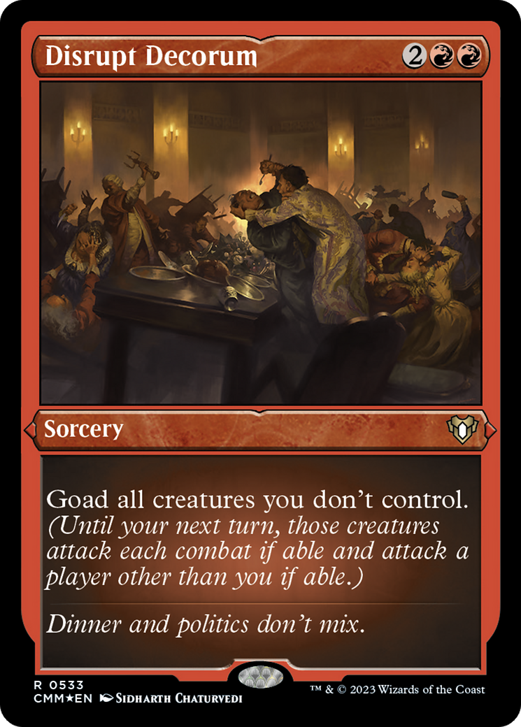 Disrupt Decorum (Foil Etched) [Commander Masters] | Eastridge Sports Cards & Games