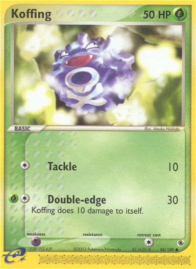 Koffing (54/109) [EX: Ruby & Sapphire] | Eastridge Sports Cards & Games