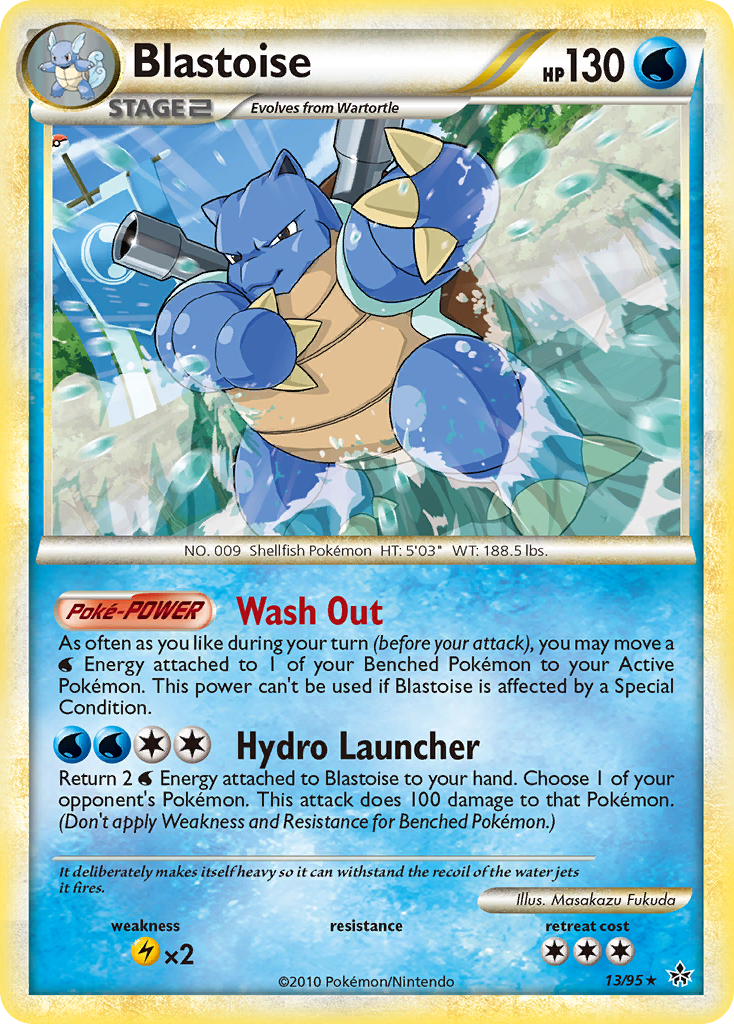 Blastoise (13/95) [HeartGold & SoulSilver: Unleashed] | Eastridge Sports Cards & Games