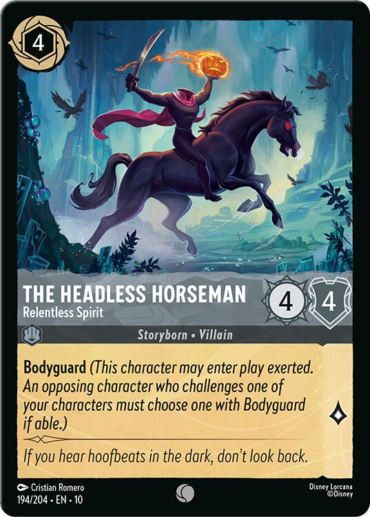 The Headless Horseman - Relentless Spirit (194/204) [Whispers in the Well] | Eastridge Sports Cards & Games