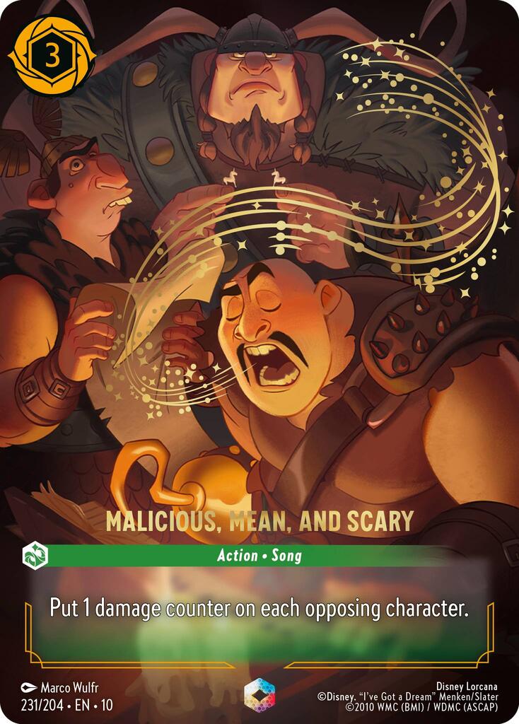 Malicious, Mean, and Scary (Enchanted) (231/204) [Whispers in the Well] | Eastridge Sports Cards & Games