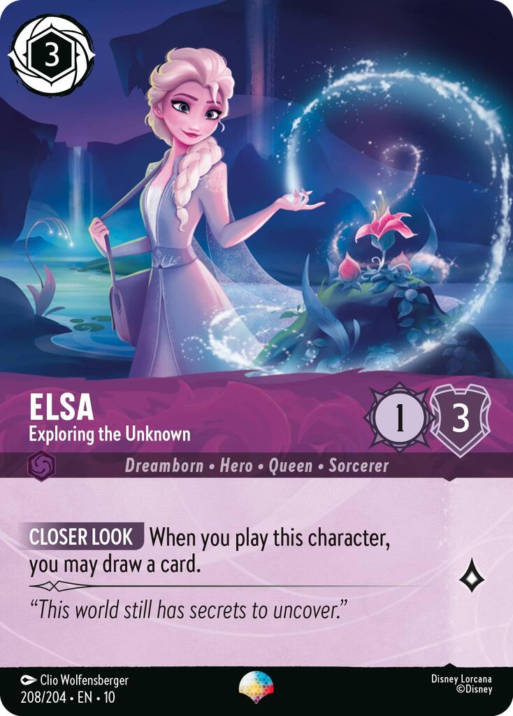 Elsa - Exploring the Unknown (Epic) (208/204) [Whispers in the Well] | Eastridge Sports Cards & Games