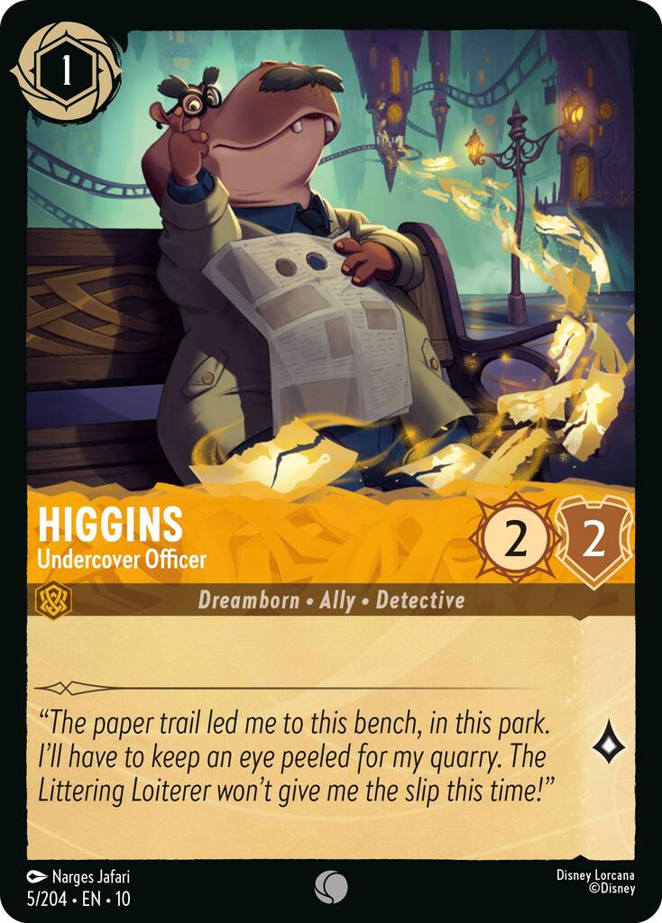 Higgins - Undercover Officer (5/204) [Whispers in the Well] | Eastridge Sports Cards & Games