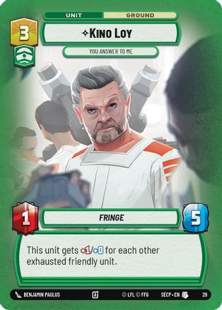 Kino Loy - You Answer to Me (Foil)  - Secrets of Power  Weekly Play Promos
