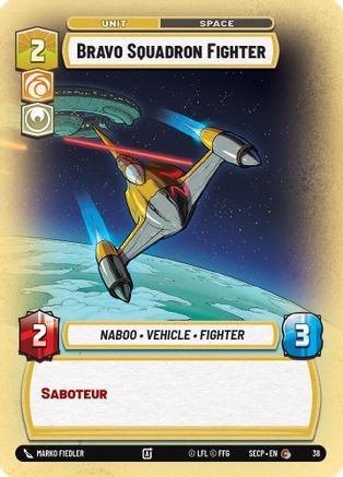 Bravo Squadron Fighter (Foil)  - Secrets of Power  Weekly Play Promos