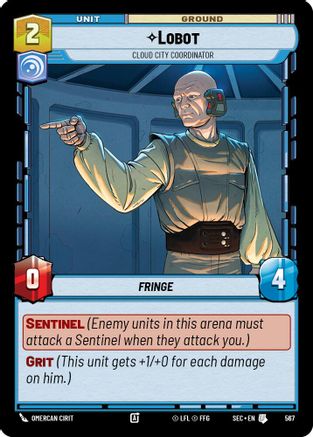 Lobot - Cloud City Coordinator (Foil) (567) - Secrets of Power Foil