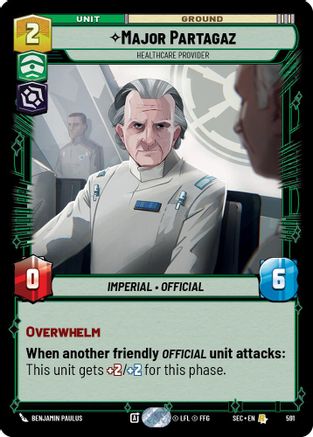 Major Partagaz - Healthcare Provider (Foil) (591) - Secrets of Power Foil