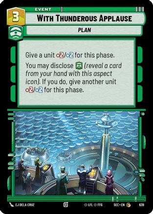 With Thunderous Applause (Foil) (639) - Secrets of Power Foil