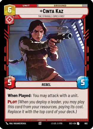 Cinta Kaz - The Struggle Comes First (Foil) (682) - Secrets of Power Foil