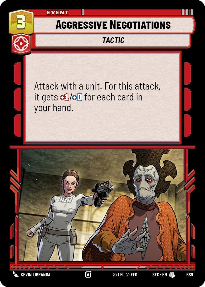 Aggressive Negotiations (689) (Foil) (689) [Secrets of Power] | Eastridge Sports Cards & Games
