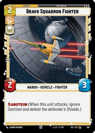 Bravo Squadron Fighter (Foil) (709) - Secrets of Power Foil