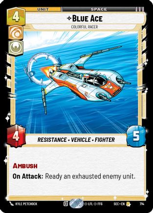 Blue Ace - Colorful Racer (Foil) (714) - Secrets of Power Foil