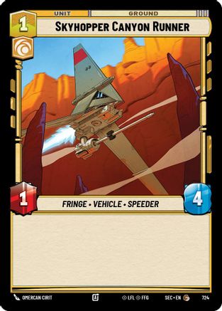 Skyhopper Canyon Runner (Foil) (724) - Secrets of Power Foil
