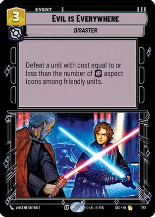 Evil is Everywhere (Foil) (757) - Secrets of Power Foil