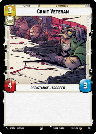 Crait Veteran (Foil) (761) - Secrets of Power Foil