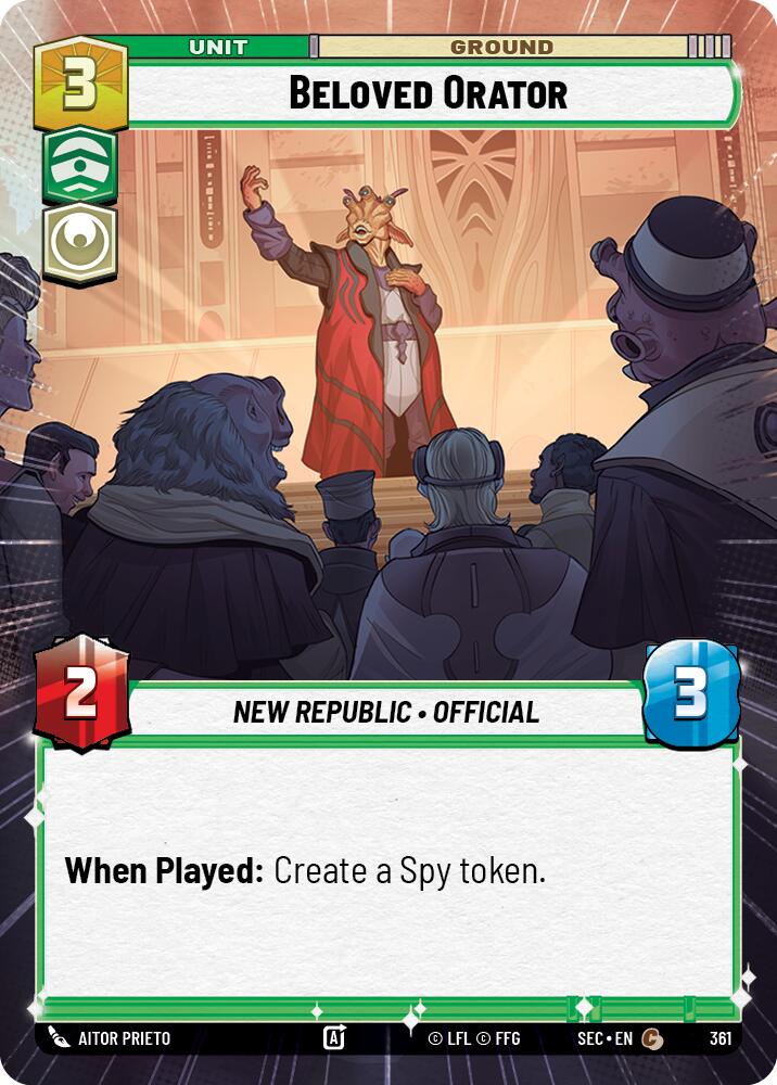 Beloved Orator (361) (Hyperspace) (361) [Secrets of Power] | Eastridge Sports Cards & Games