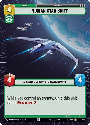 Nubian Star Skiff (Hyperspace) (380) - Secrets of Power