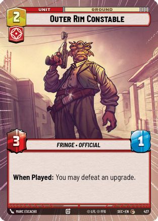 Outer Rim Constable (Hyperspace) (427) - Secrets of Power