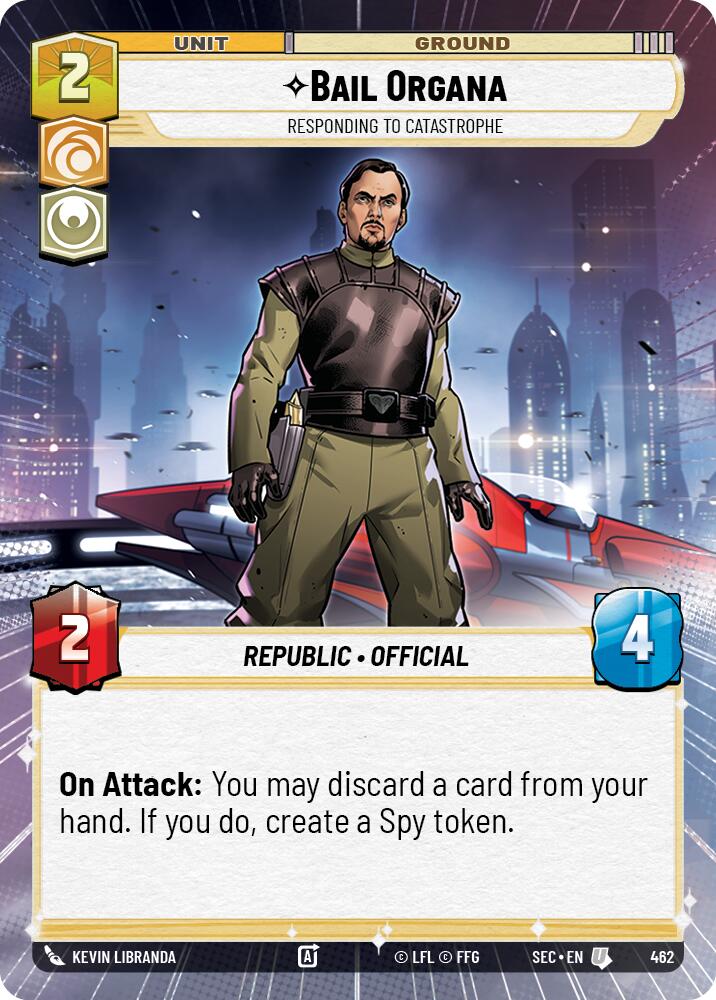 Bail Organa - Responding to Catastrophe (Hyperspace) (462) (462) [Secrets of Power] | Eastridge Sports Cards & Games
