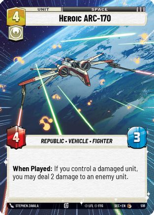 Heroic ARC-170 (Hyperspace) (518) - Secrets of Power
