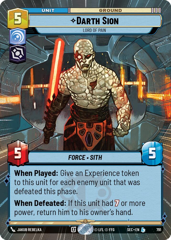 Darth Sion - Lord of Pain (Hyperspace Foil) (791) (791) [Secrets of Power] | Eastridge Sports Cards & Games