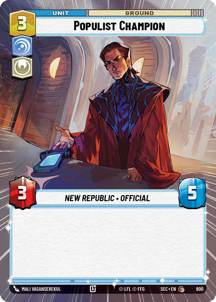 Populist Champion (800) (Hyperspace Foil) (800) [Secrets of Power] | Eastridge Sports Cards & Games