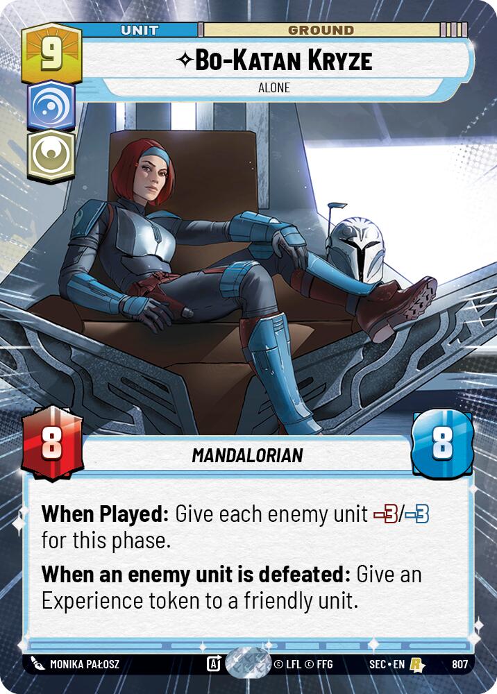 Bo-Katan Kryze - Katan Kryze (807) - Alone (Hyperspace Foil) (807) (807) [Secrets of Power] | Eastridge Sports Cards & Games