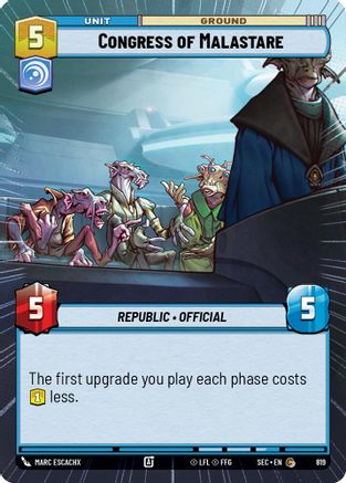 Congress of Malastare (Hyperspace Foil) (820) - Secrets of Power Foil