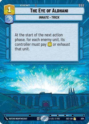 The Eye of Aldhani (Hyperspace Foil) (829) - Secrets of Power Foil
