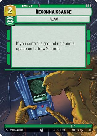 Reconnaissance (Hyperspace Foil) (881) - Secrets of Power Foil