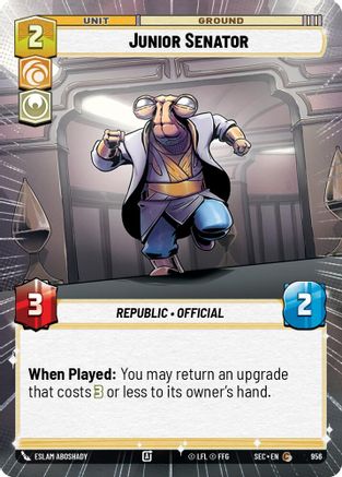 Junior Senator (Hyperspace Foil) (956) - Secrets of Power Foil