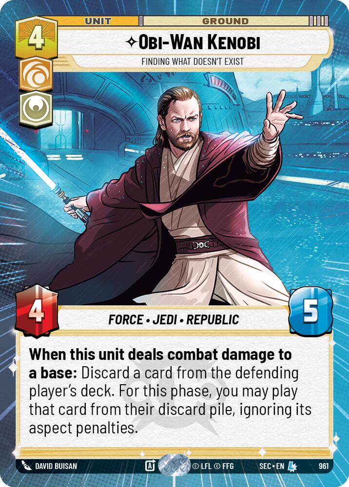 Obi-Wan Kenobi - Finding What Doesn't Exist (Hyperspace Foil) (961) (961) [Secrets of Power] | Eastridge Sports Cards & Games