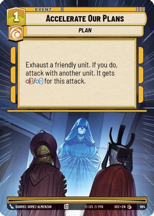 Accelerate Our Plans (Hyperspace Foil) (984) - Secrets of Power Foil