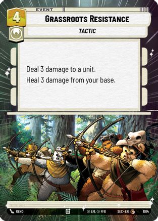 Grassroots Resistance (Hyperspace Foil) (1014) - Secrets of Power Foil