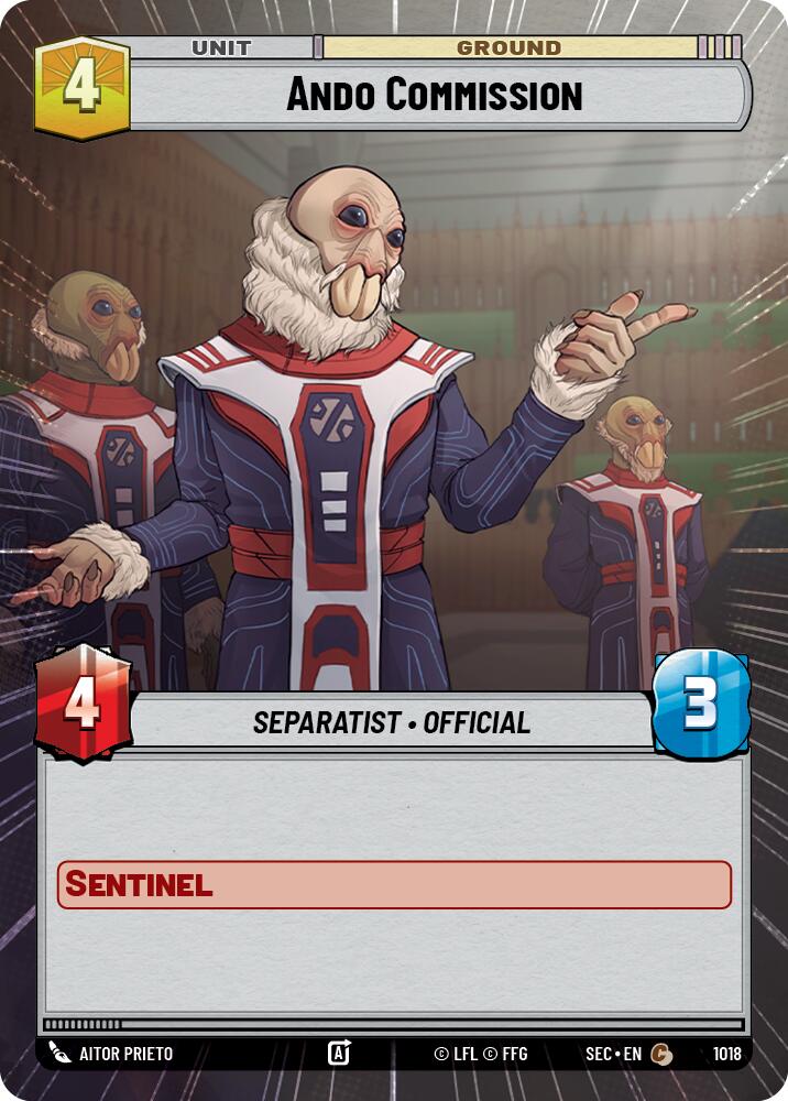 Ando Commission (1018) (Hyperspace Foil) (1018) [Secrets of Power] | Eastridge Sports Cards & Games