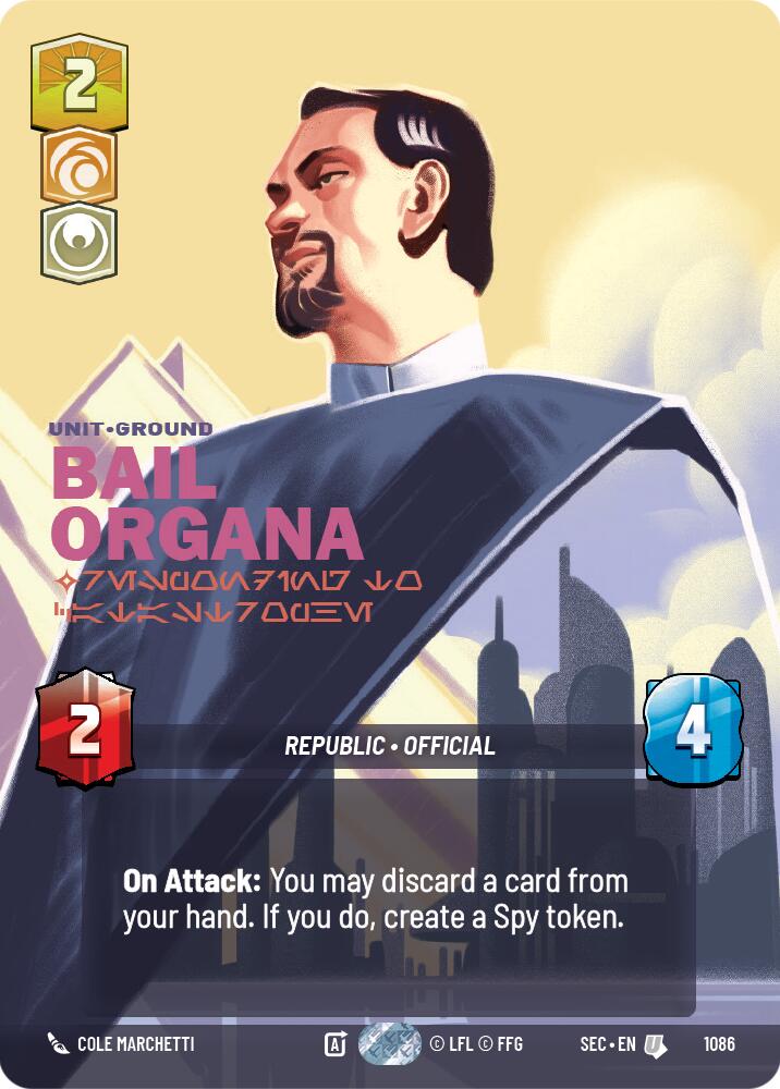 Bail Organa - Responding to Catastrophe (Prestige Foil) (1086) (1086) [Secrets of Power] | Eastridge Sports Cards & Games