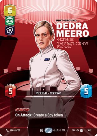Dedra Meero - With Verifiable Data (Prestige Foil) (1092) - Secrets of Power Foil