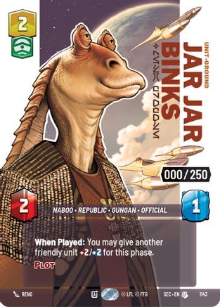 Jar Jar Binks - Mesa Propose (Serialized) (1143) - Secrets of Power Foil