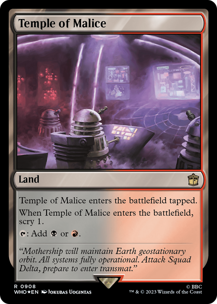 Temple of Malice (Surge Foil) [Doctor Who] | Eastridge Sports Cards & Games