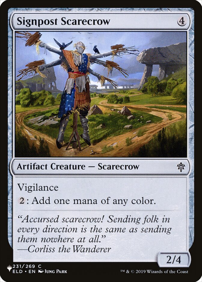 Signpost Scarecrow [The List] | Eastridge Sports Cards & Games