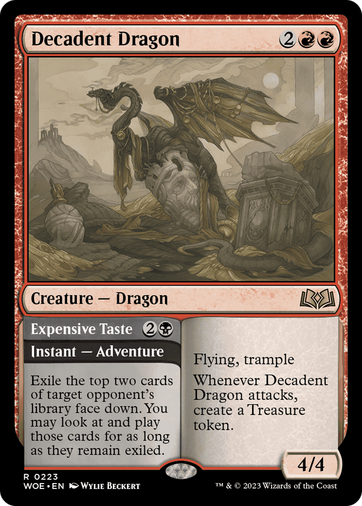 Decadent Dragon // Expensive Taste [Wilds of Eldraine] | Eastridge Sports Cards & Games