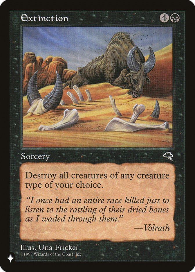 Extinction [The List] | Eastridge Sports Cards & Games