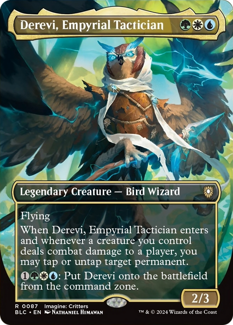 Derevi, Empyrial Tactician (Borderless) [Bloomburrow Commander] | Eastridge Sports Cards & Games