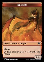 Soldier // Dragon (0020) Double-Sided Token [Commander Masters Tokens] | Eastridge Sports Cards & Games